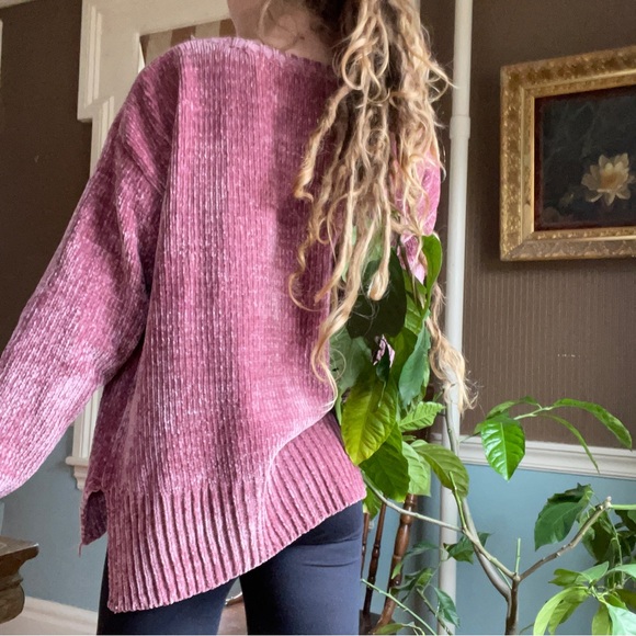 LIKE NEW Jones NY Mauve Pink Super Soft Knitted Comfy Long Sleeve Sweater Cozy - Picture 2 of 4